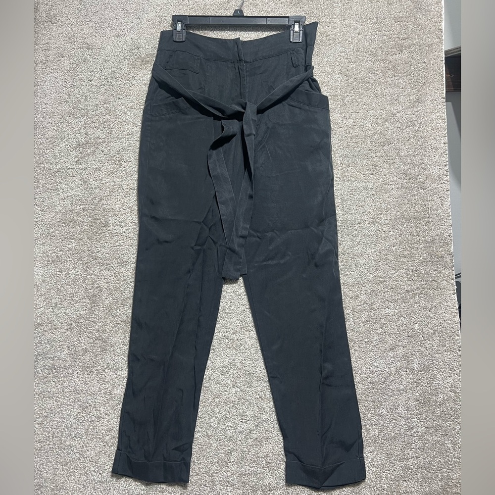 STILLWATER Woman’s Black Belted Dress Pants Lyocell Lightweight Size XS